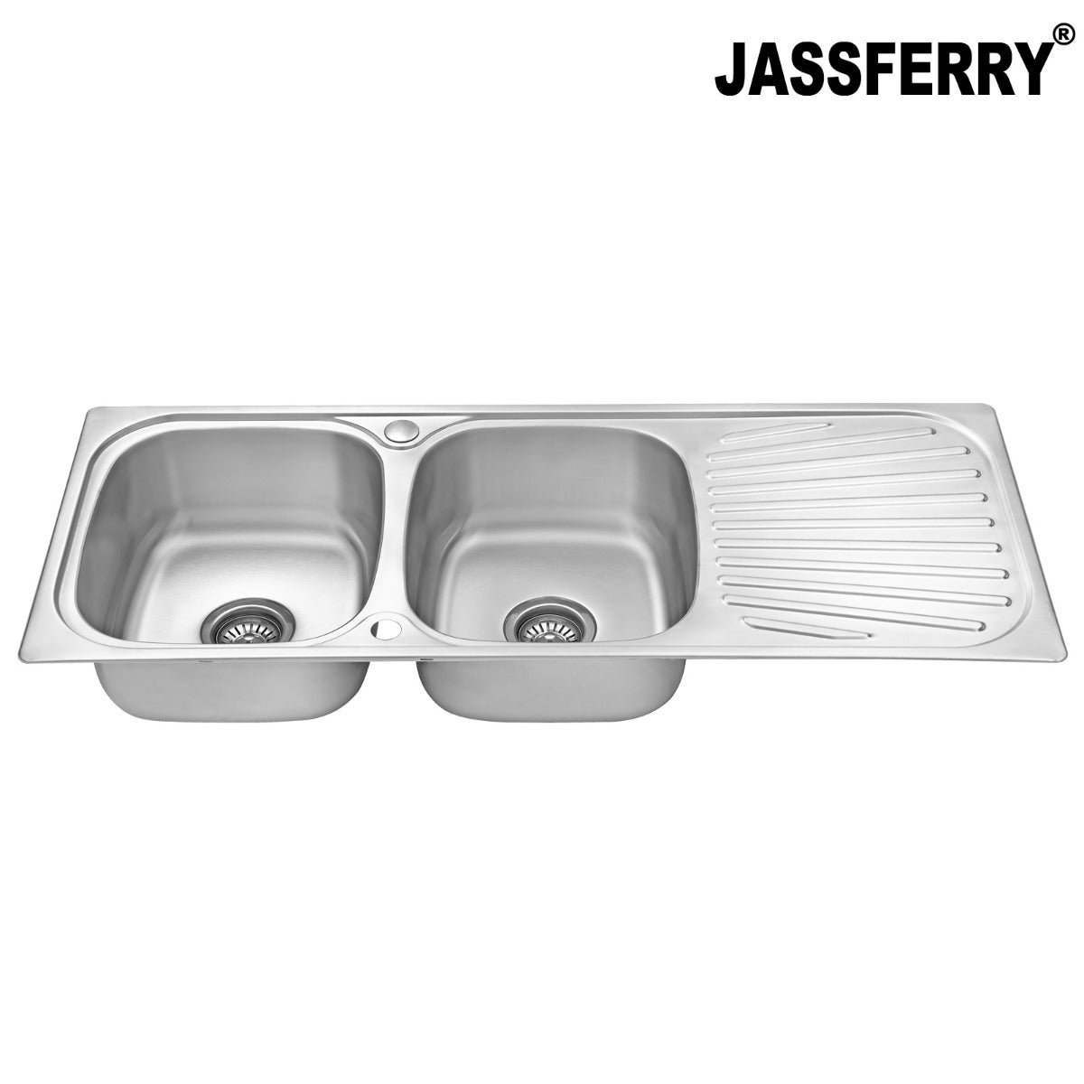 JassferryJASSFERRY Stainless Steel Kitchen Sink Inset Double Bowl Reversible DrainerKitchen Sinks