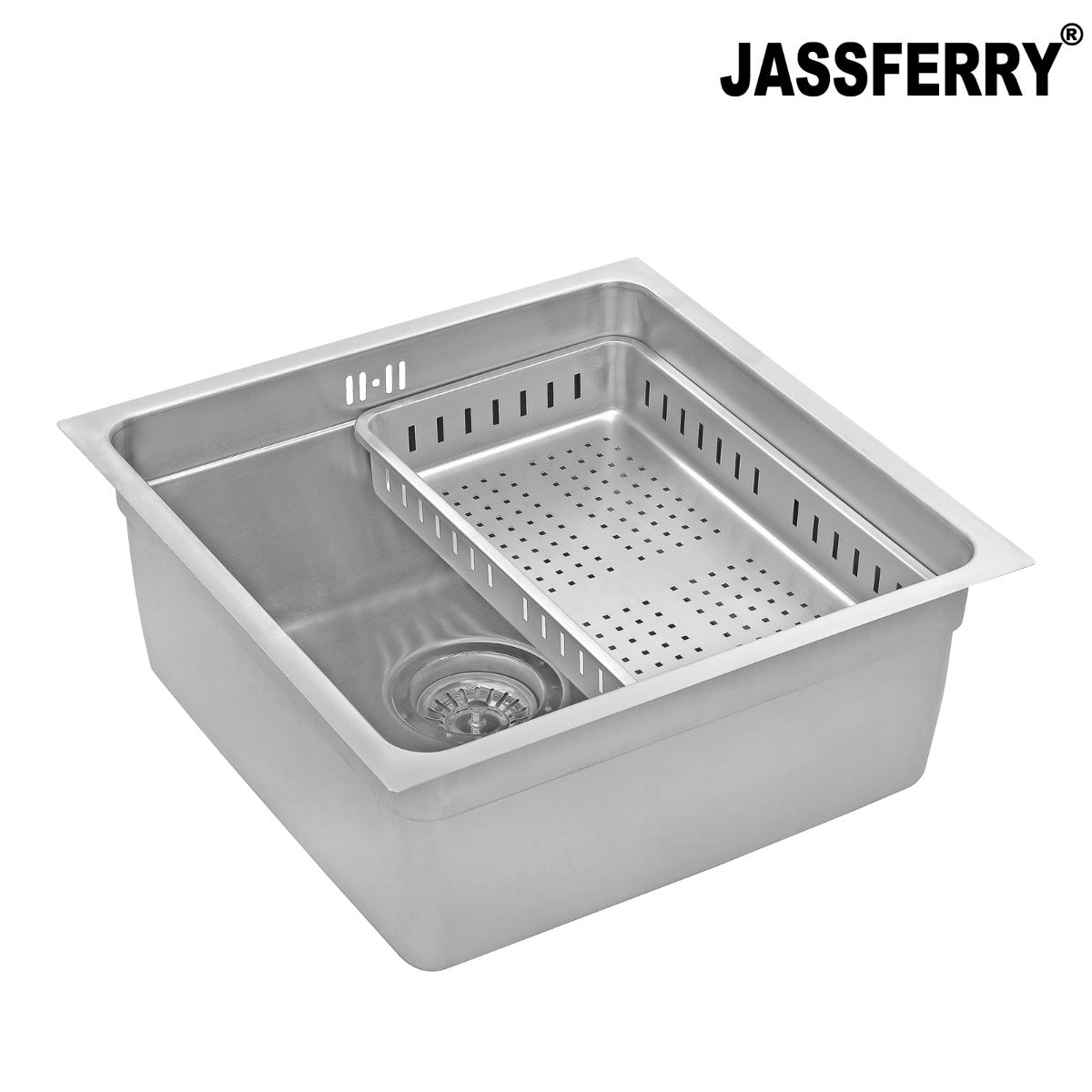 JassferryJASSFERRY Undermount Stainless Steel Kitchen Sink 1 Bowl Dish Drainer RackKitchen Sinks
