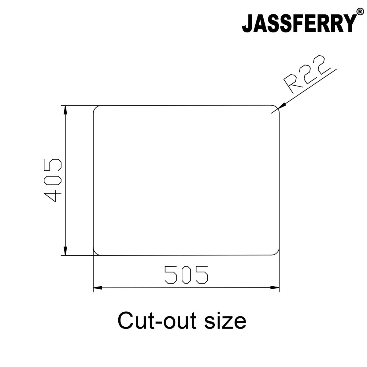 JassferryJASSFERRY Undermount Stainless Steel Kitchen Sink Deep Single One Bowl - 795Kitchen Sinks