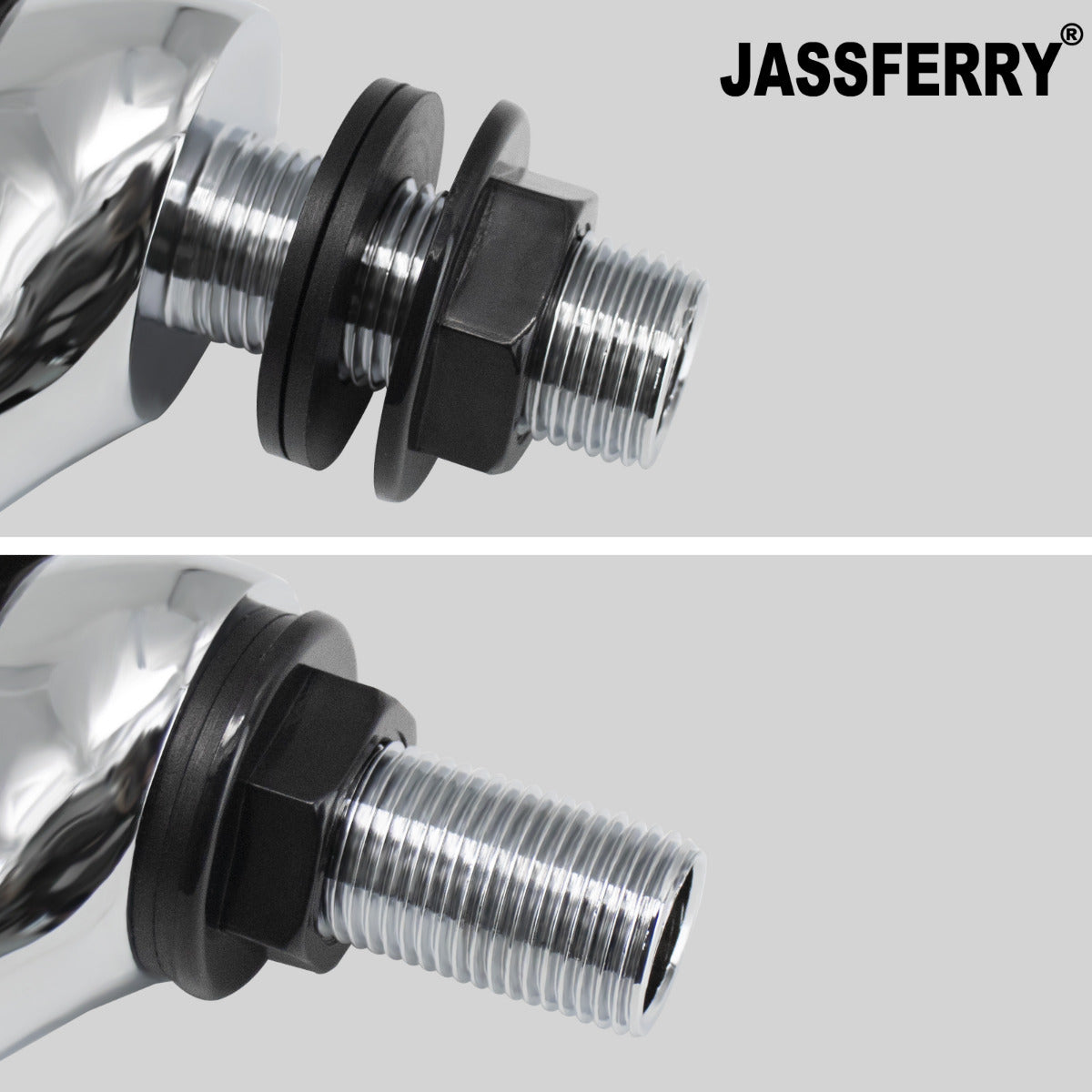 JassferryJASSFERRY Bathroom Sink Taps Lever Basin Taps Chrome-Plated Hot and Cold WaterBasin Taps