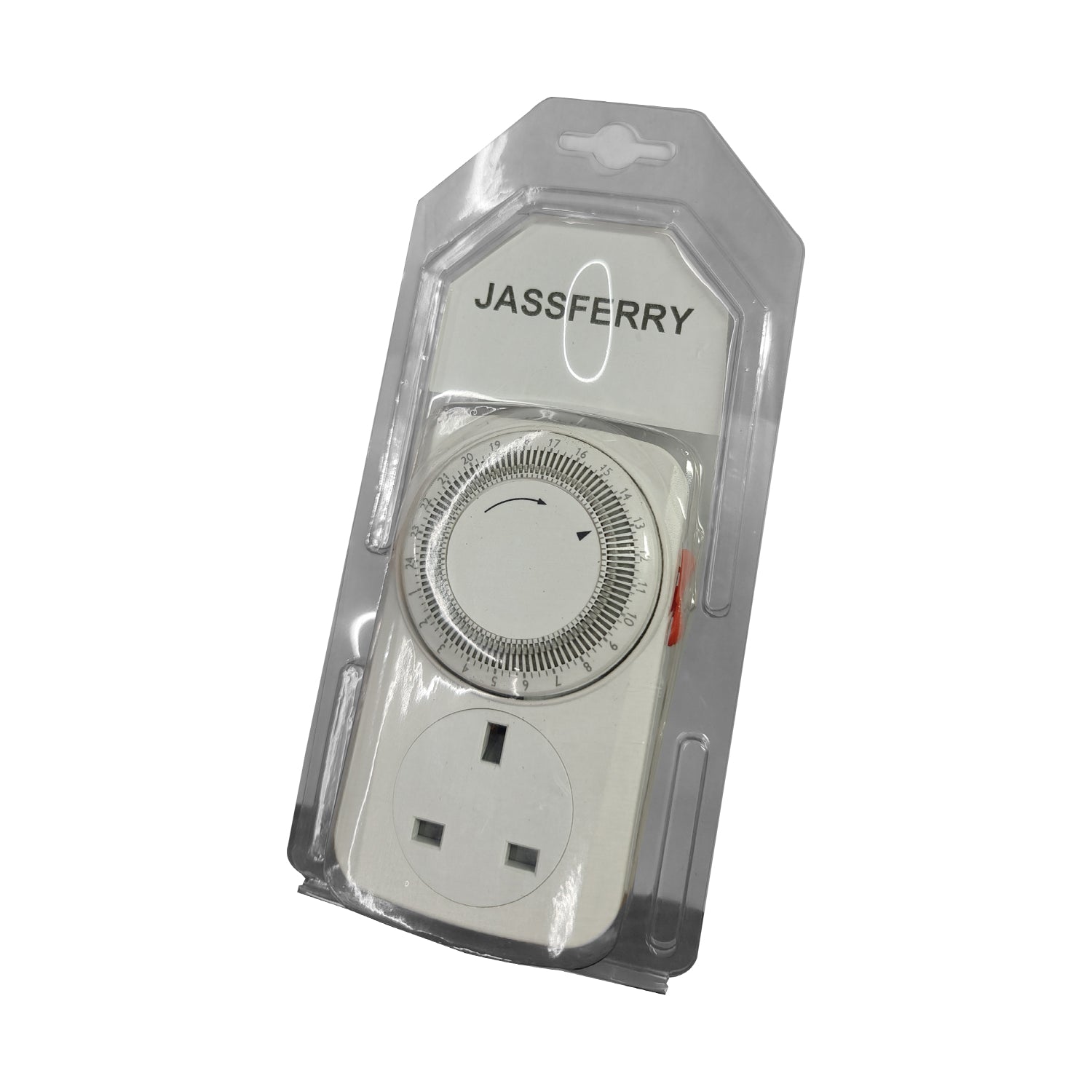 JASSFERRY 24-Hour Programmable Light Switch Timer, White