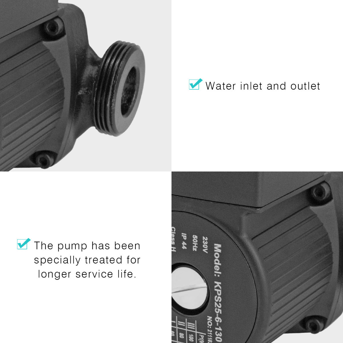 JassferryJASSFERRY Central Heating Pump Hot Water Circulation Pump 3 Speed SwitchHeating Pumps