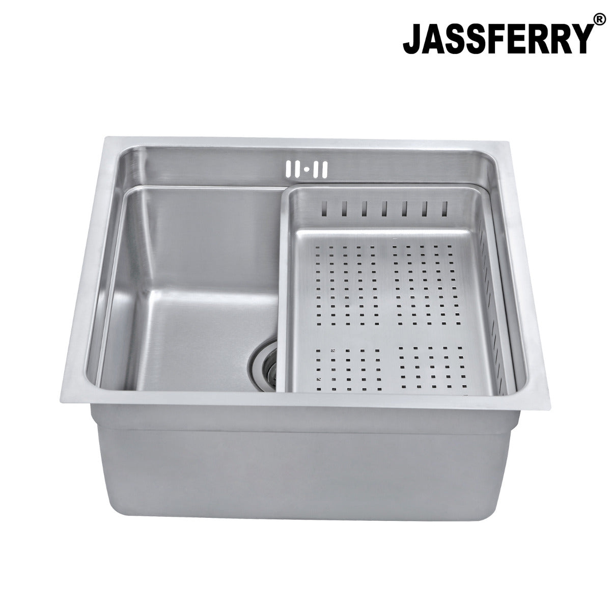 JassferryJASSFERRY Undermount Stainless Steel Kitchen Sink 1 Bowl Dish Drainer RackKitchen Sinks