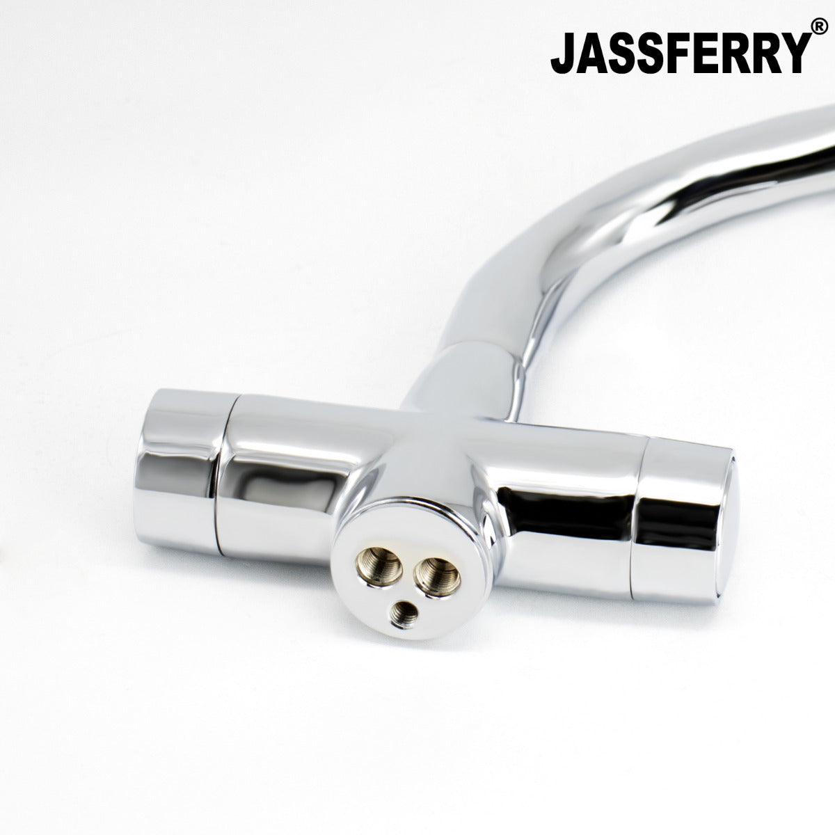 JassferryJASSFERRY New Mono Kitchen Mixer Taps Swivel Spout Dual Lever Polished ChromeTaps