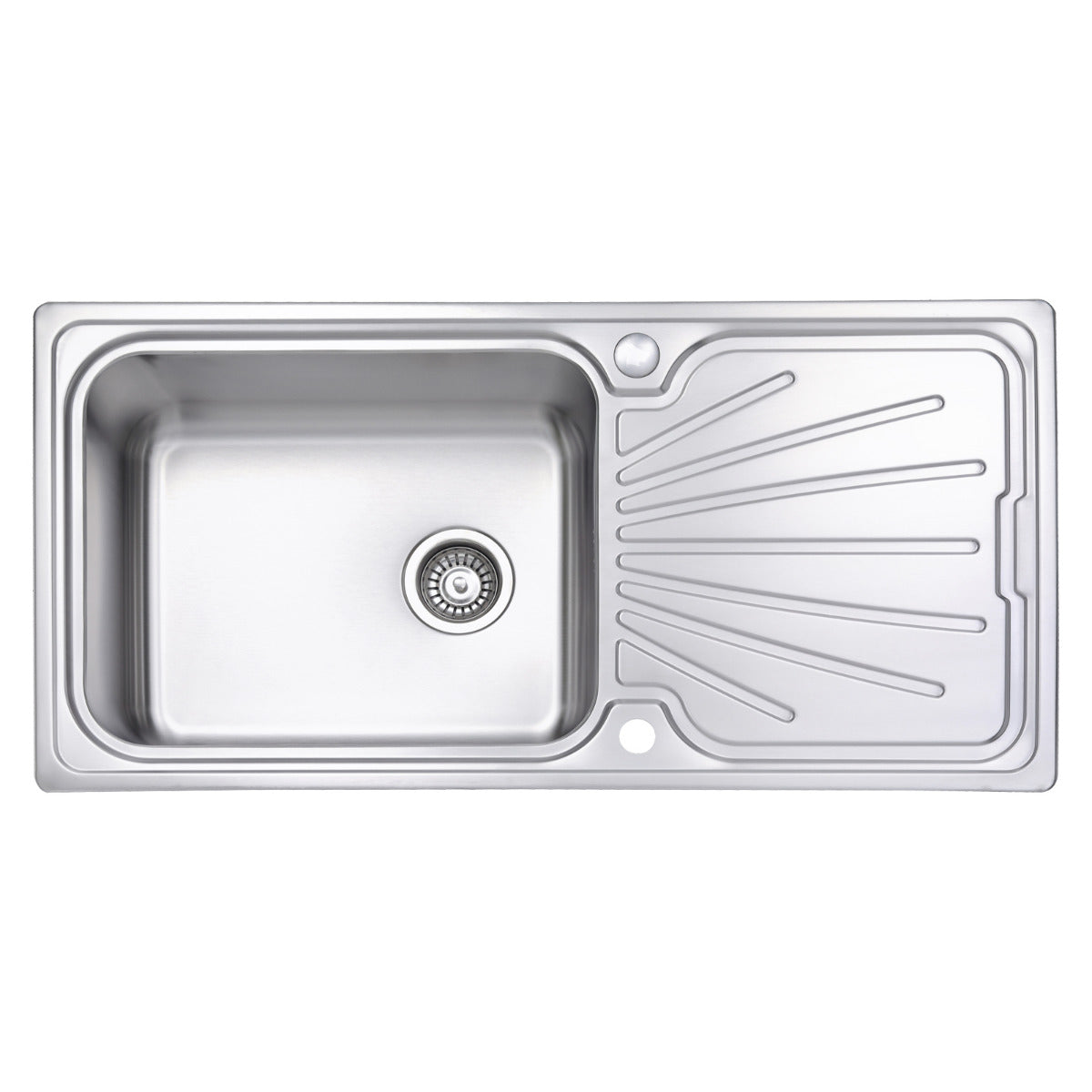 JassferryJASSFERRY Stainless Steel Kitchen Sink Single Large Bowl Reversible Drainer InsetKitchen Sinks