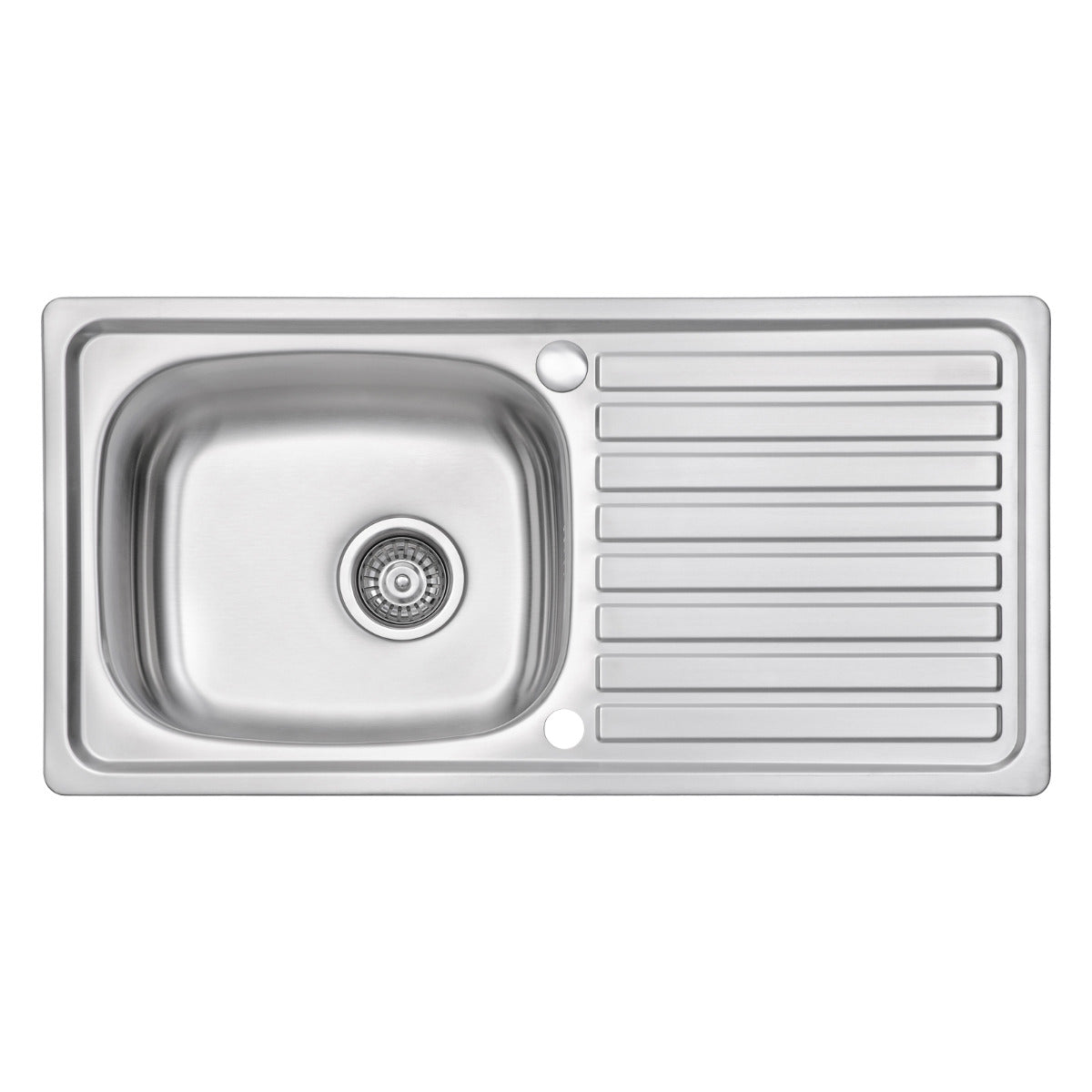 JassferryJASSFERRY 860 x 435 mm Stainless Steel Kitchen Sink Inset Single 1 Bowl Reversible Drainer - 940Kitchen Sinks