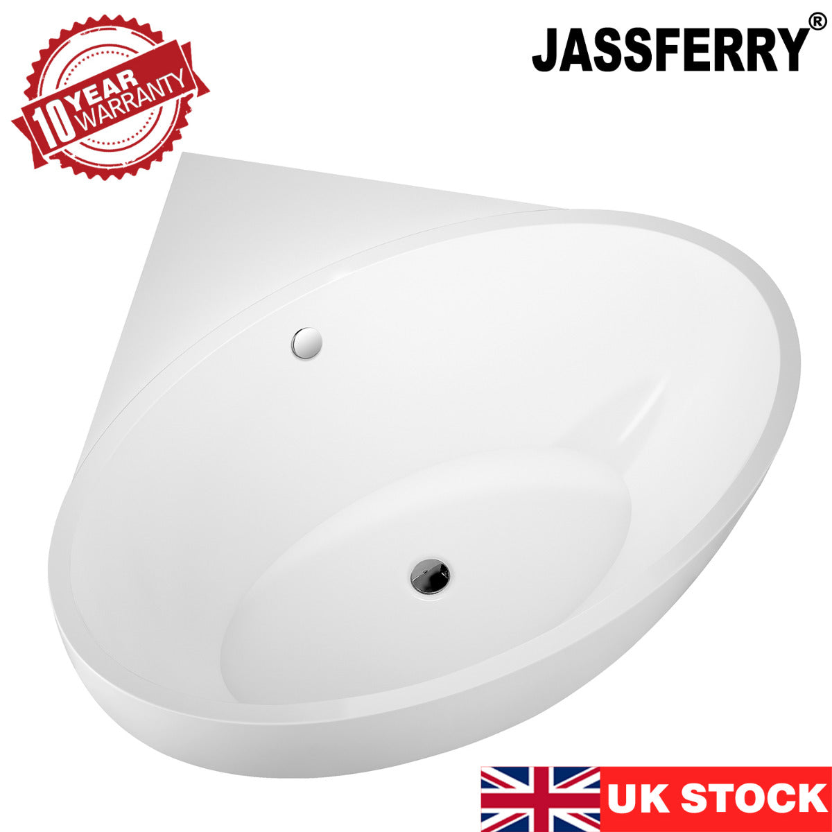 JassferryJASSFERRY 1510 mm Vintage Design Freestanding Bathtub Luxury Stand Alone Corner Baths SPABathtubs