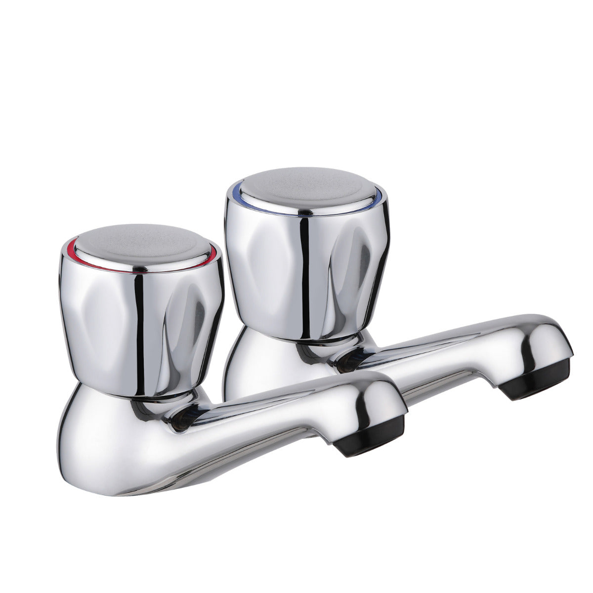 JassferryJASSFERRY New Pair of Basin Tap Hot and Cold Water Knob Handles 1/2" Bath FaucetBasin Taps