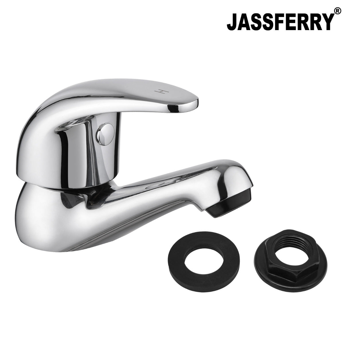 JassferryJASSFERRY Bathroom Sink Taps Lever Basin Taps Chrome-Plated Hot and Cold WaterBasin Taps