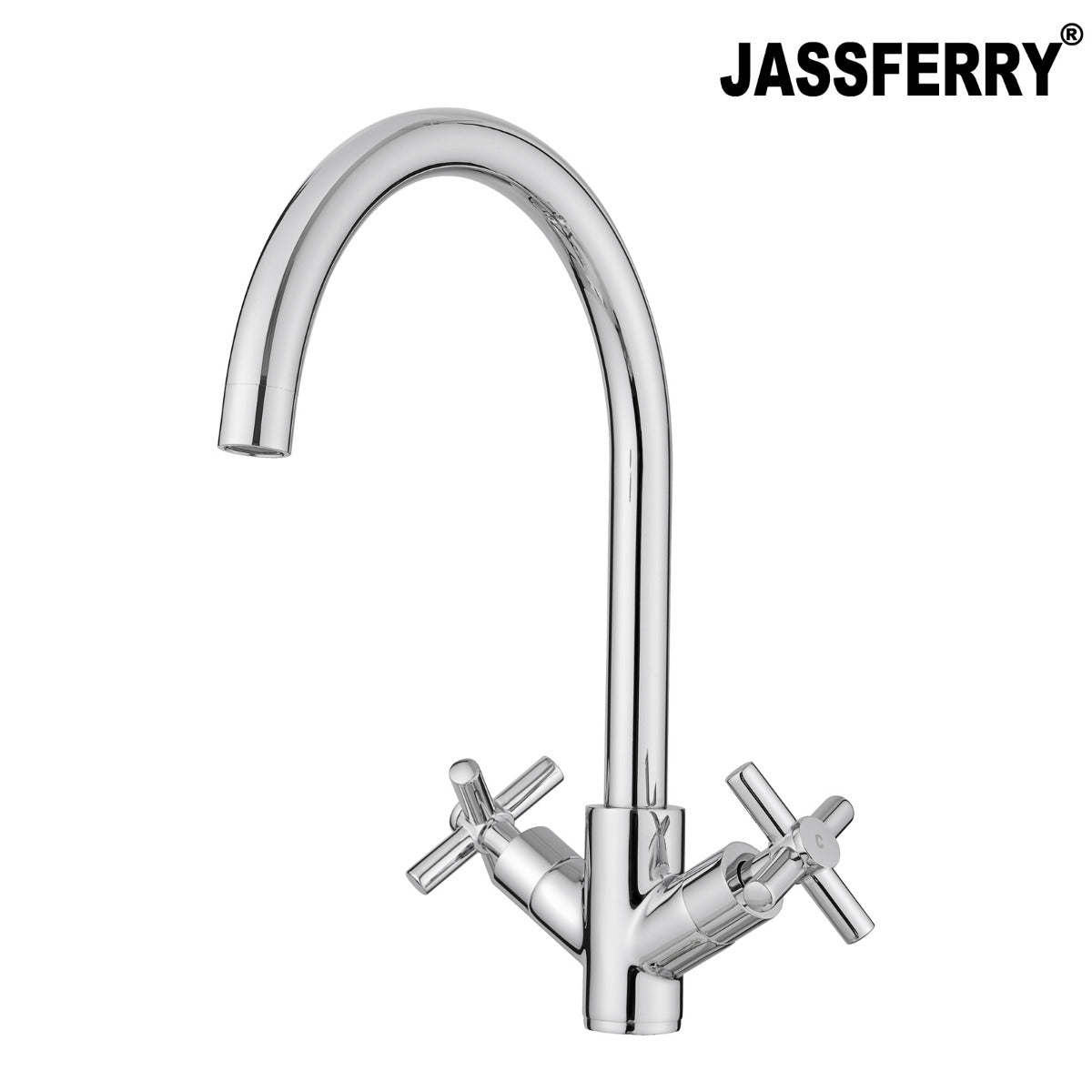 JassferryJASSFERRY Modern Kitchen Sink Basin Mixer Tap with Swivel Spout Cross HandleKitchen taps