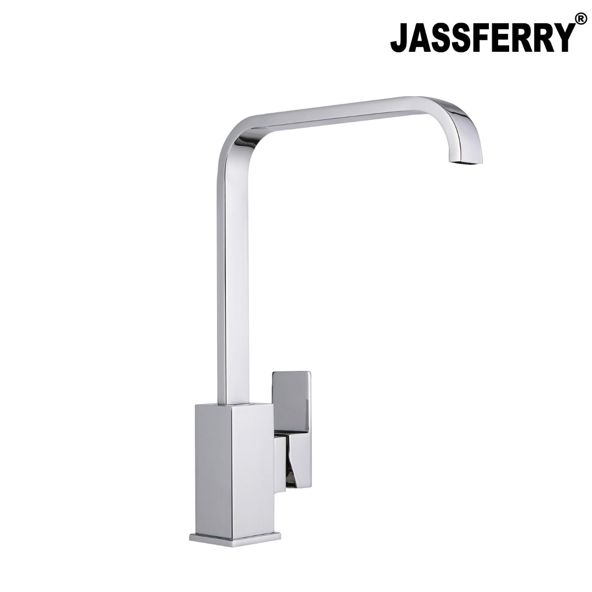 JassferryJASSFERRY Kitchen Mixer Taps Cuboid Monobloc Single Lever Chrome Swivel SpoutKitchen taps