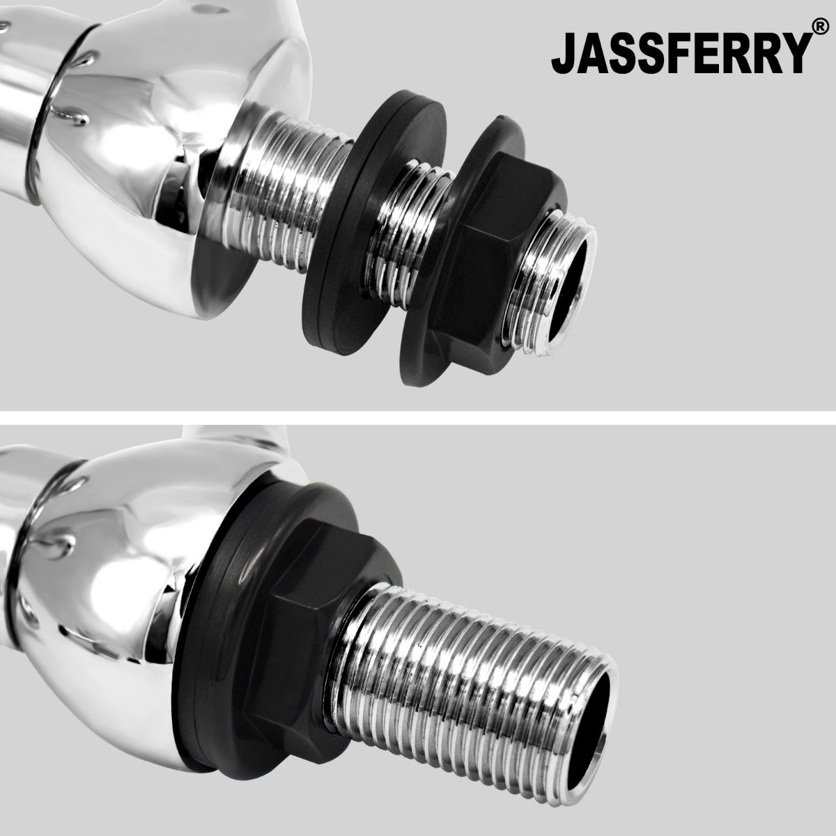 JassferryJASSFERRY New Traditional Twin Basin Hot & Cold Taps Bath Sink Cross HandleBasin Taps