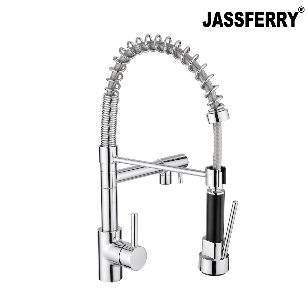 JassferryJASSFERRY Kitchen Sink Tap Chrome Pull Out Sprayer Swivel Mixer SpoutKitchen taps