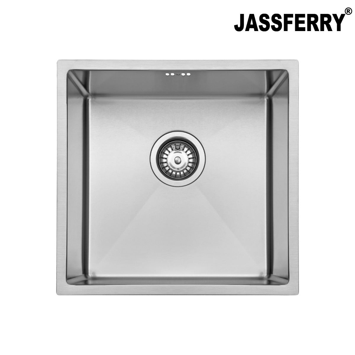 JassferryJASSFERRY 440 x 440 Undermount Stainless Steel Kitchen Sink Handmade 1 Bowl - 783Kitchen Sinks