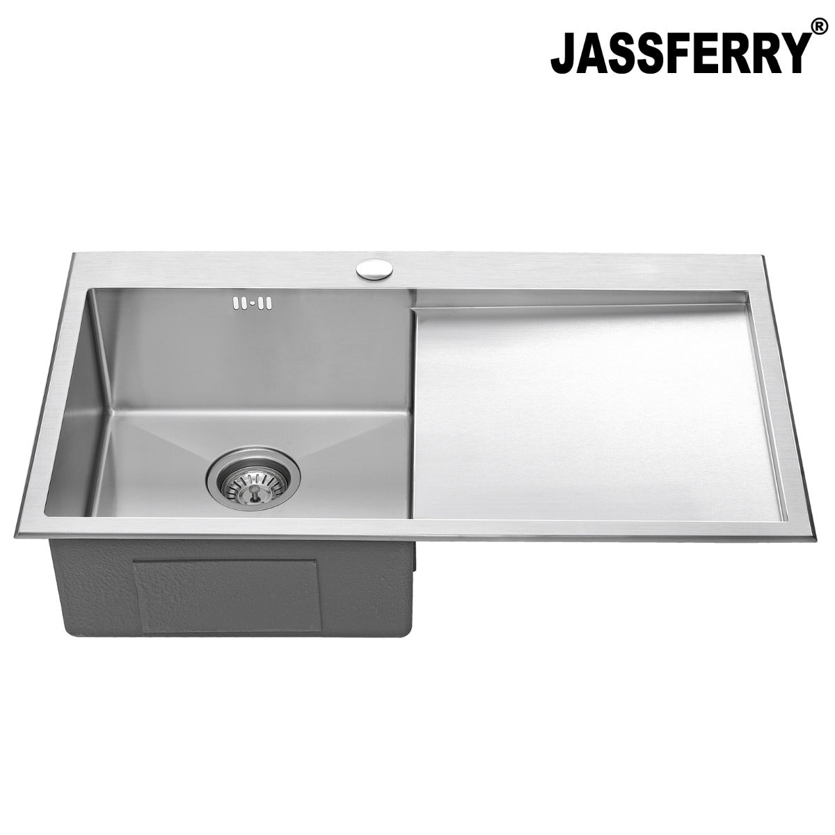 JassferryJASSFERRY Handcrafted Stainless Steel Kitchen Sink Inset 1 Bowl Righthand DrainerKitchen Sinks