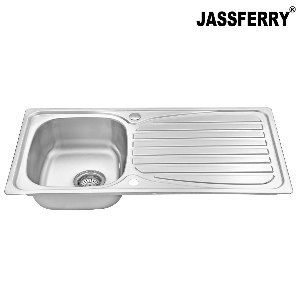 JassferryJASSFERRY Inset Stainless Steel Kitchen Sink Single 1 Bowl Reversible DrainerKitchen Sinks