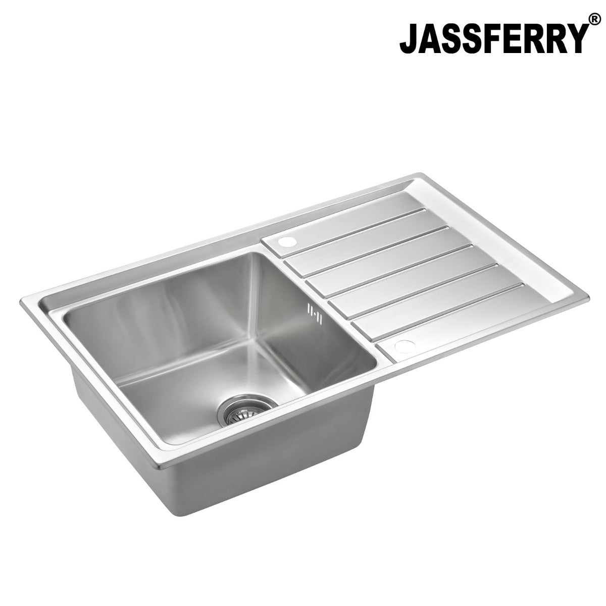 JassferryJASSFERRY Welding Stainless Steel Kitchen Sink Single 1 Bowl Reversible DrainerKitchen Sinks