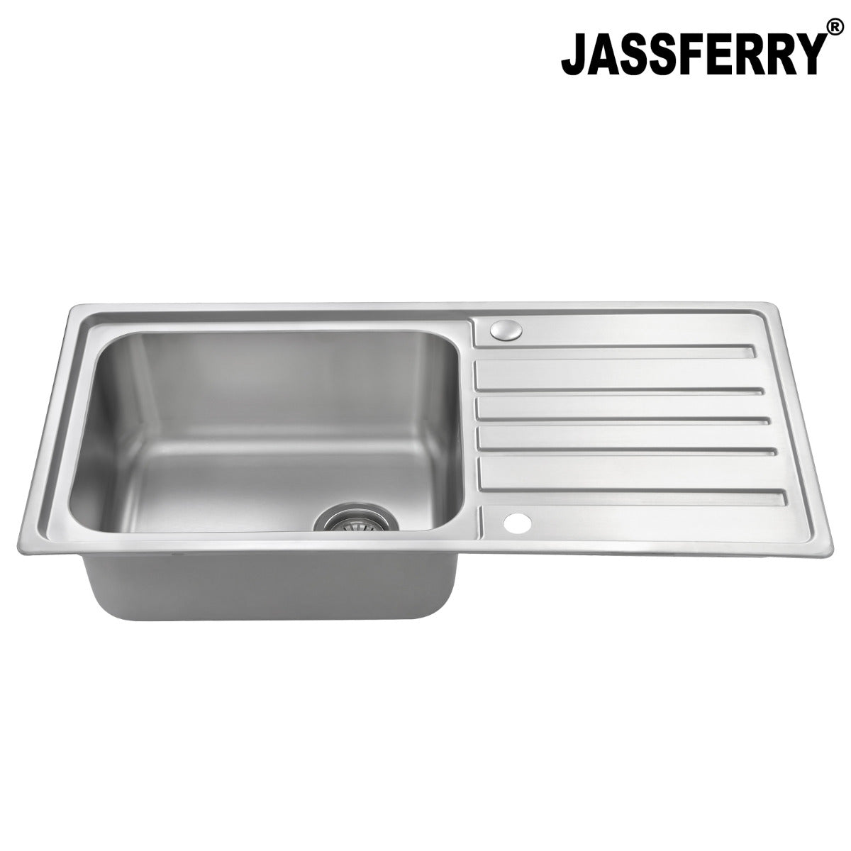 JassferryJASSFERRY Welding Stainless Steel Kitchen Sink Single Large Bowl Reversible DrainerKitchen Sinks