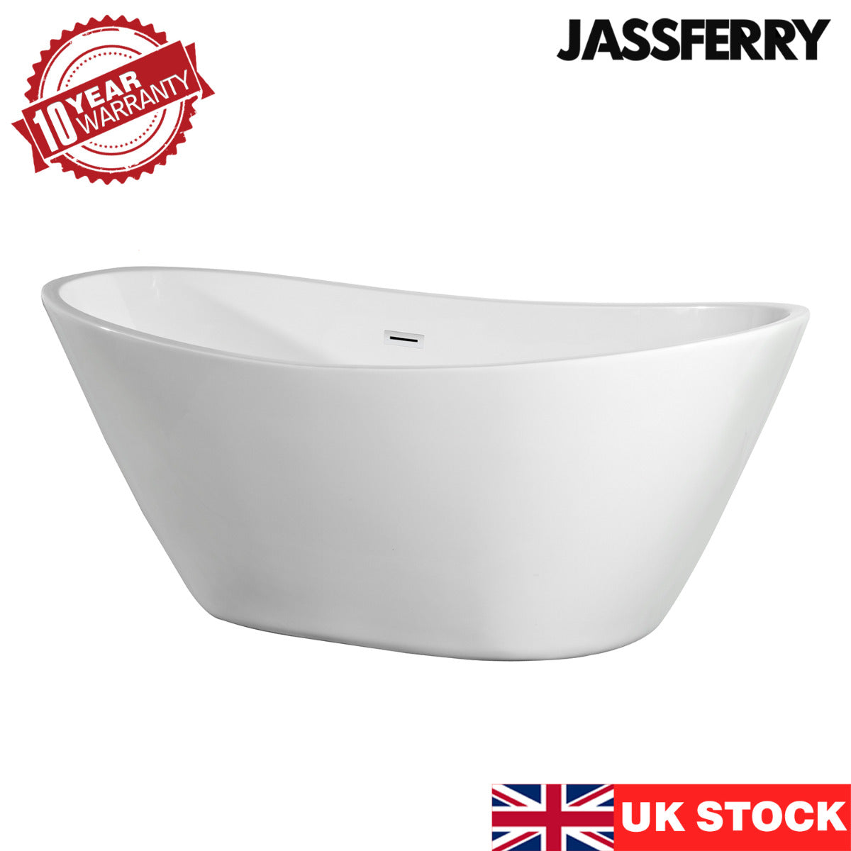 JassferryJASSFERRY 1700x785 mm Acrylic Modern Design Freestanding Bathtub Luxury Double EndedBathtubs