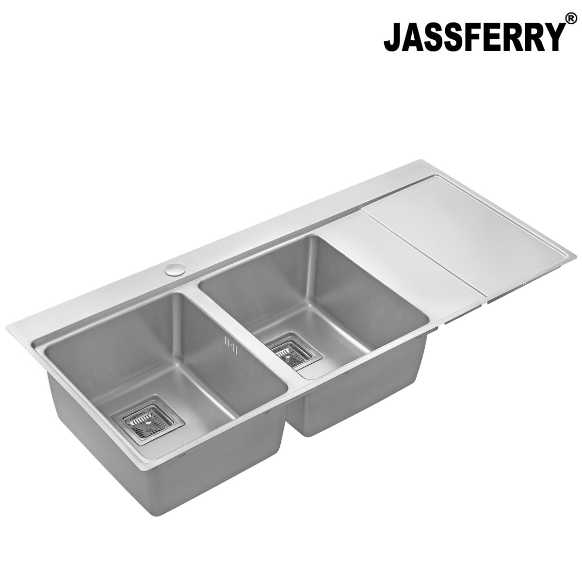 JassferryJASSFERRY Brilliant Stainless Steel Kitchen Sink Double Bowl Righthand Drainer - 663Kitchen Sinks