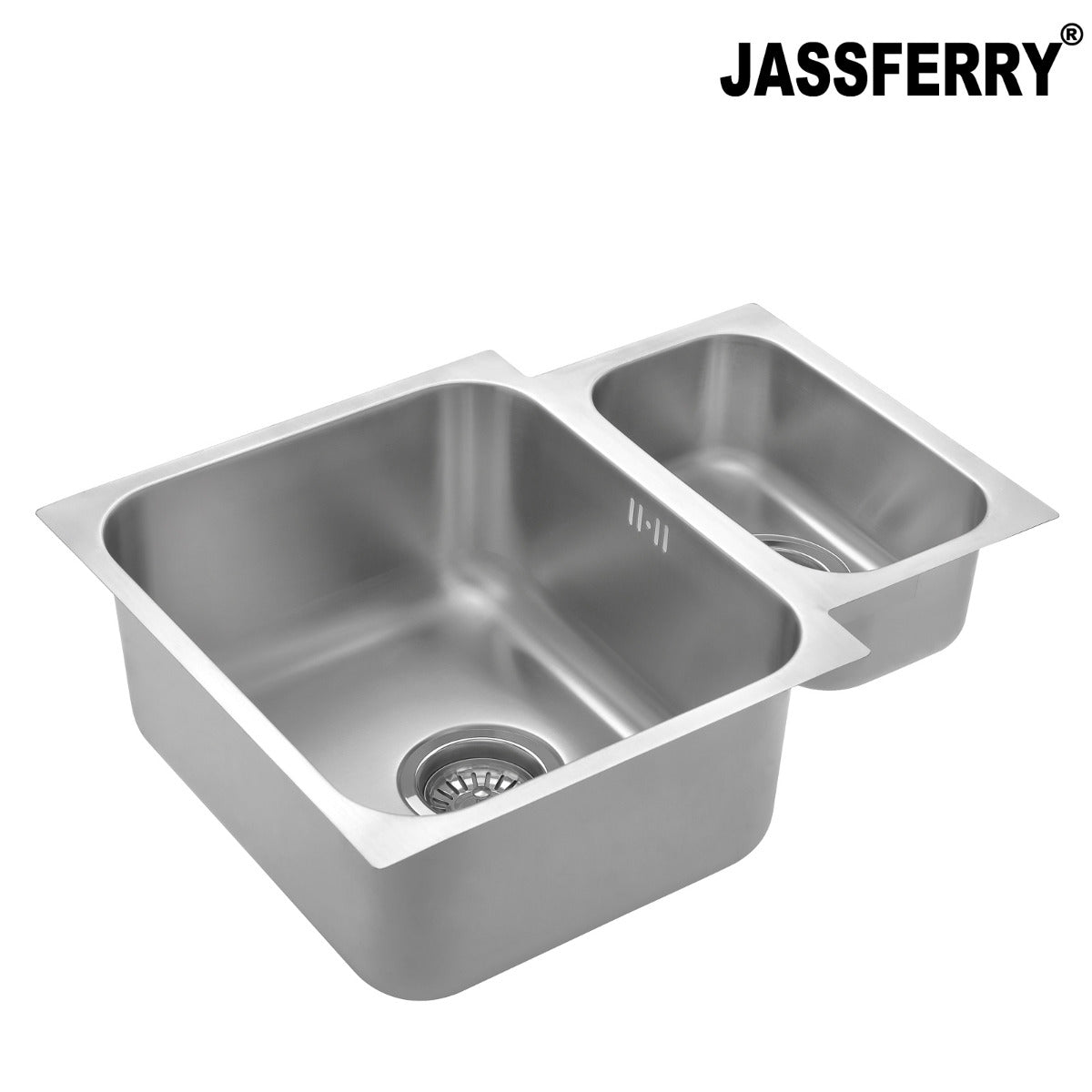 JassferryJASSFERRY Undermount Stainless Steel Kitchen Sink 1.5 Bowl Righthand Half - 984Kitchen Sinks