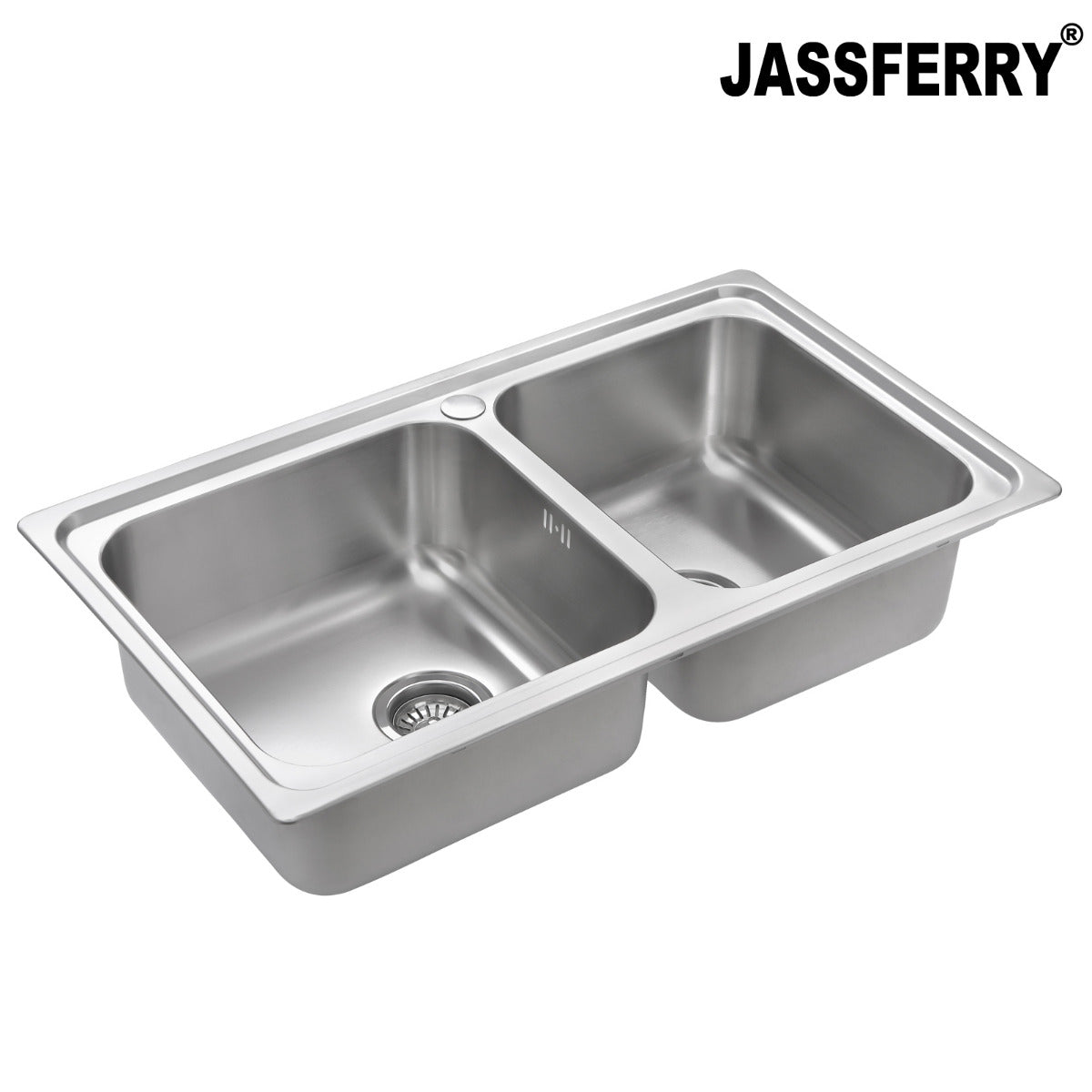 JassferryJASSFERRY Stainless Steel Kitchen Sink Square Bowl with Strainer WasteKitchen Sinks