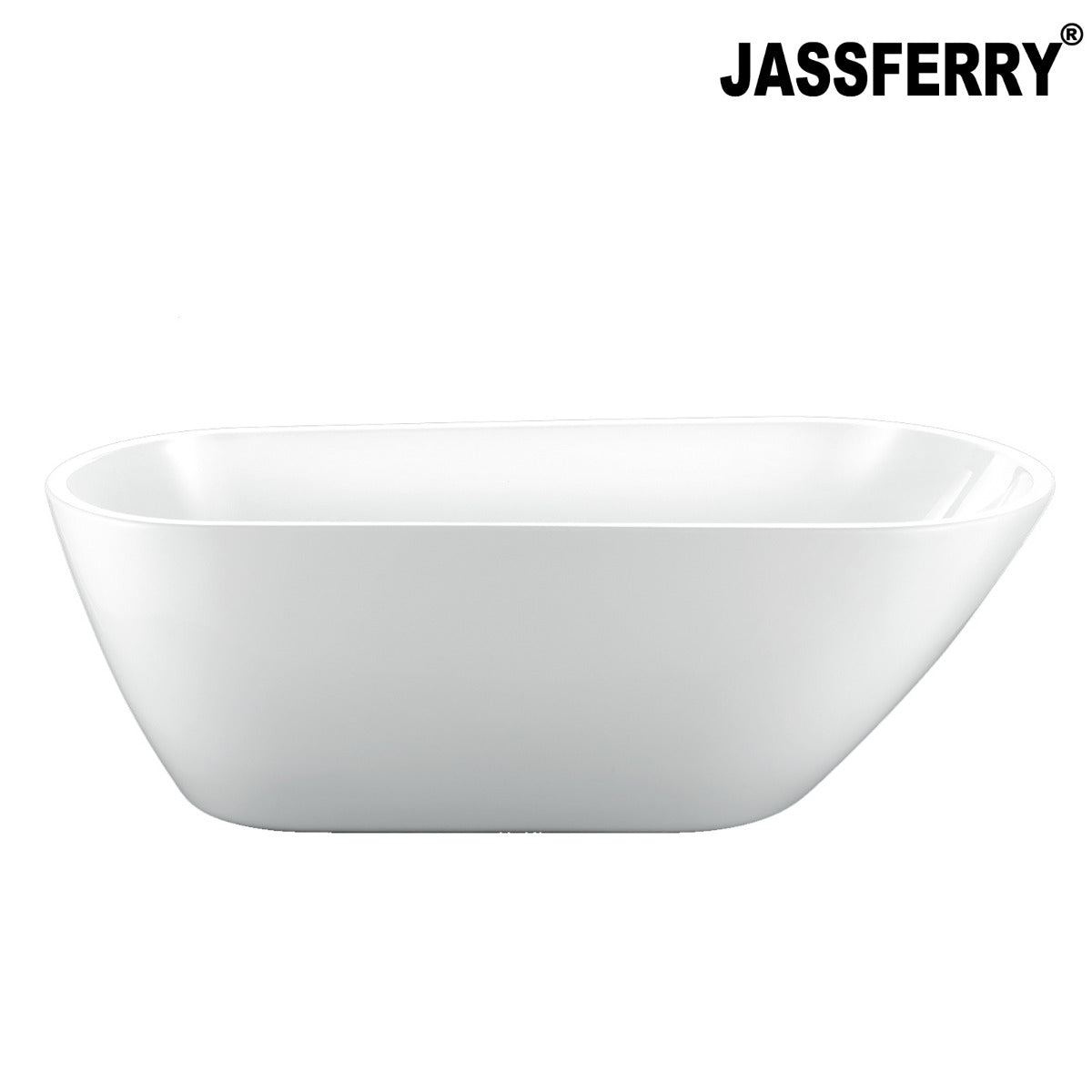 JassferryJASSFERRY Modern Design Rectangular Freestanding Bathtub Soaking Baths WhiteBathtubs