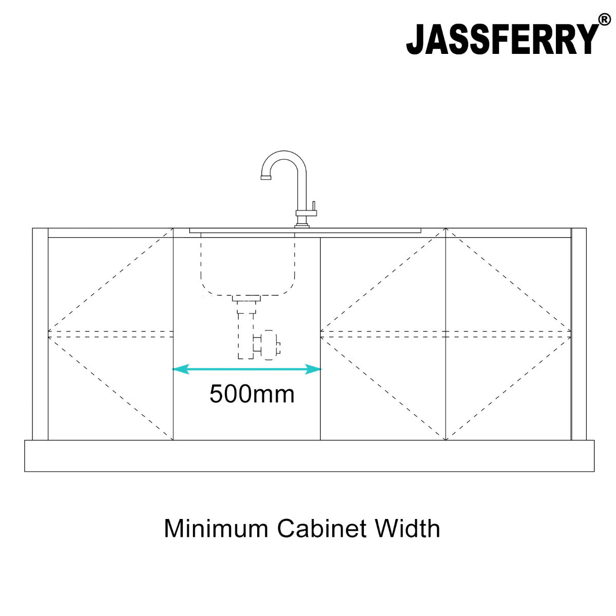 JassferryJASSFERRY Black Glass Top Kitchen Sink 1 Stainless Steel Bowl Righthand Drainer - 772BKitchen Sink