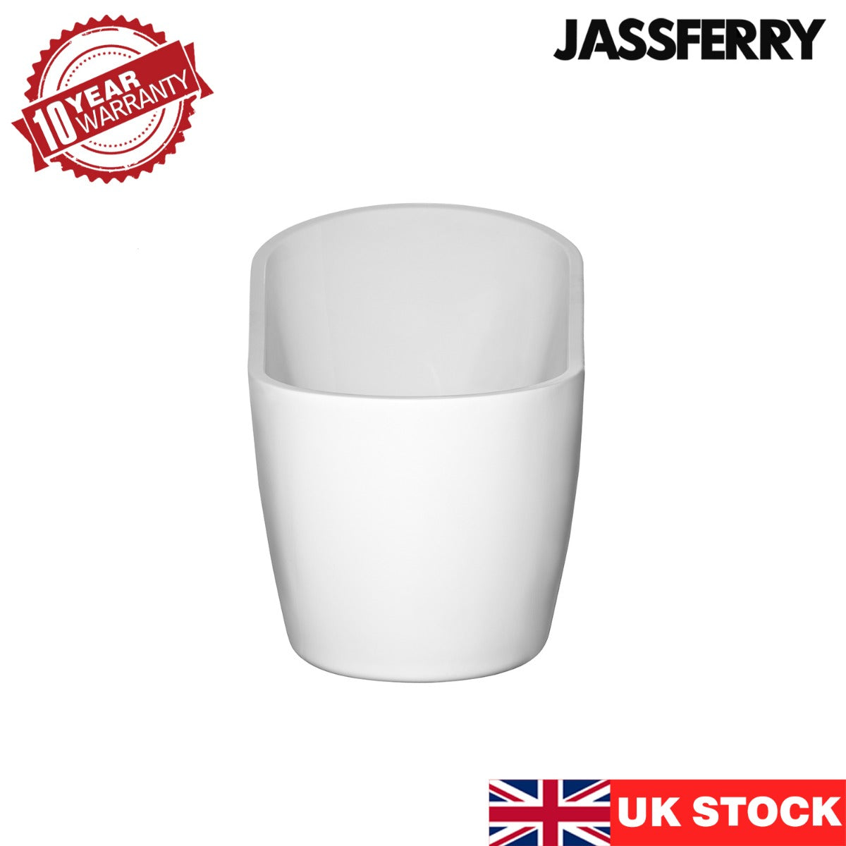 JassferryJASSFERRY Modern Design Freestanding Bathtub White Gloss Soaking Baths AcrylicBathtubs