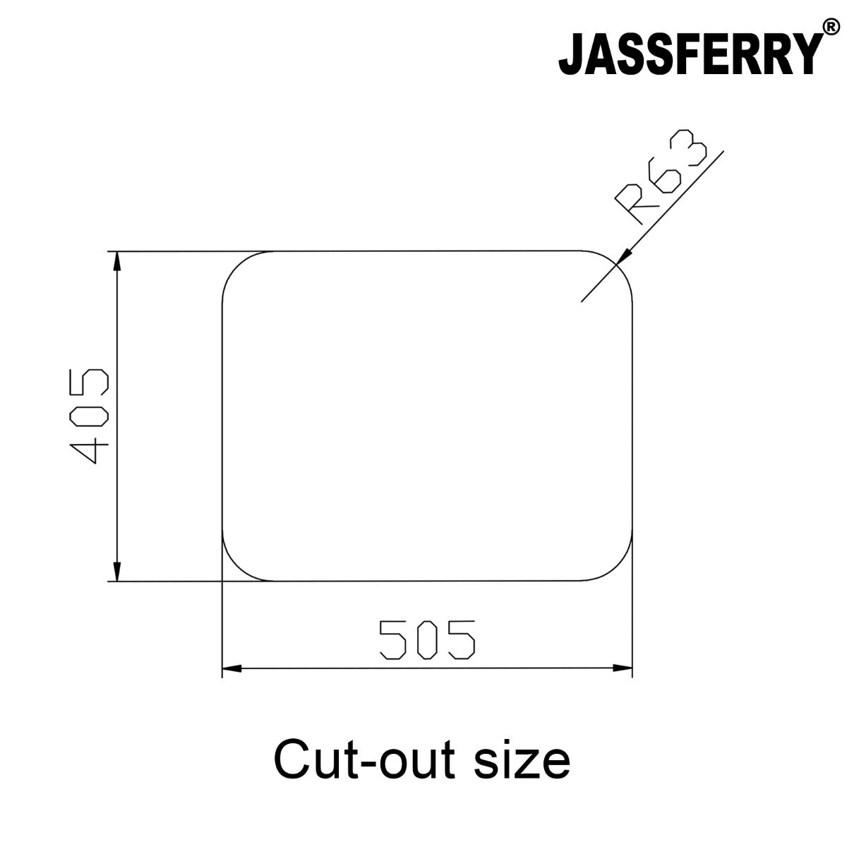 JassferryJASSFERRY Undermount Stainless Steel Kitchen Sink Single 1.0 Bowl - 622Kitchen Sinks