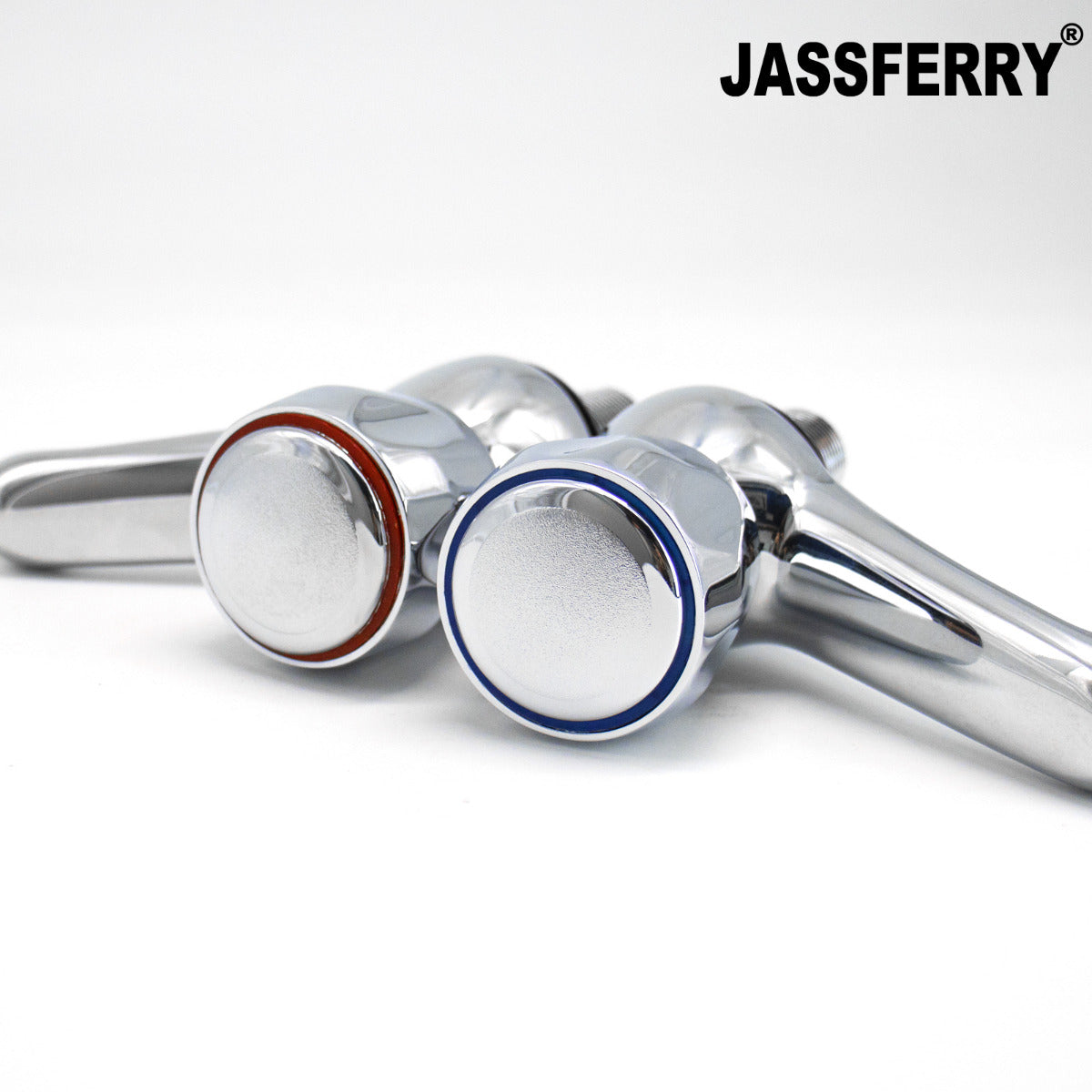 JassferryJASSFERRY New Pair of Basin Tap Hot and Cold Water Knob Handles 1/2" Bath FaucetBasin Taps