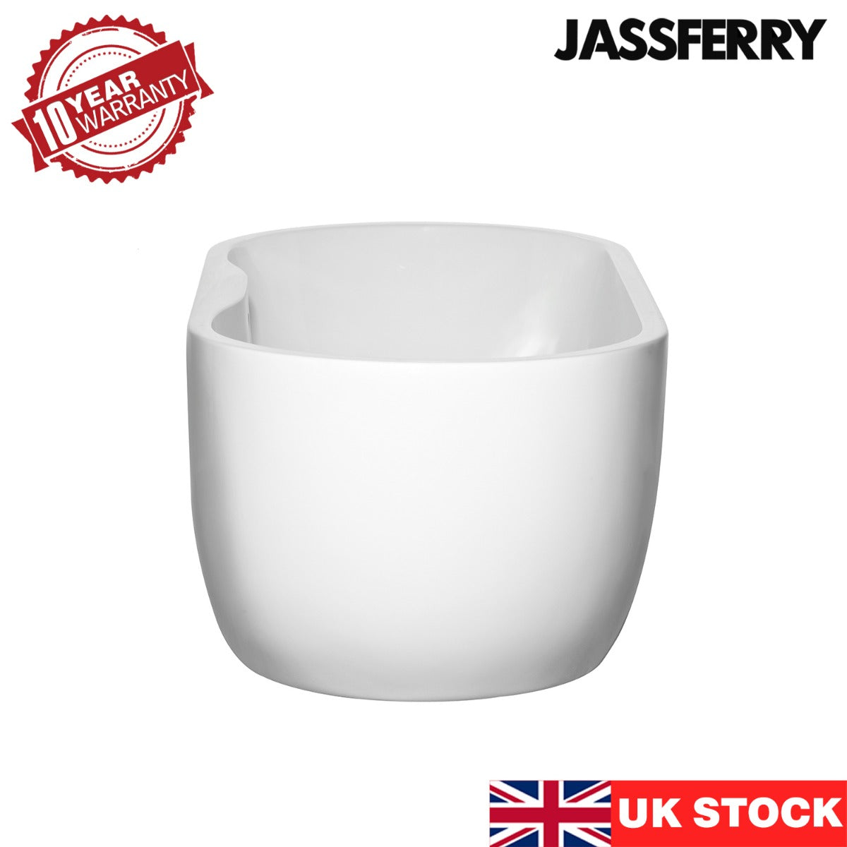 JassferryJASSFERRY Modern Freestanding Bathtub White Gloss Soaking Baths Acrylic 1800×750Bathtubs