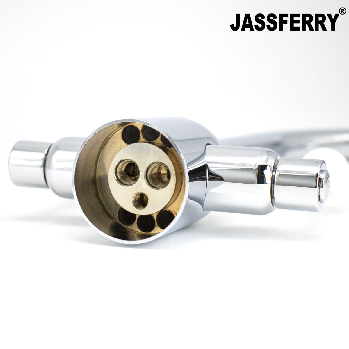 JassferryJASSFERRY New Kitchen Sink Mixer Taps Two Handles Swivel Spout Chrome PolishedKitchen taps