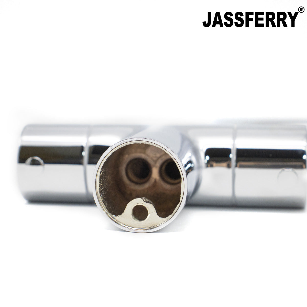 JassferryJASSFERRY Kitchen Sink Mixer Tap Monobloc Twin Dial Lever Swan Neck Swivel SpoutKitchen taps