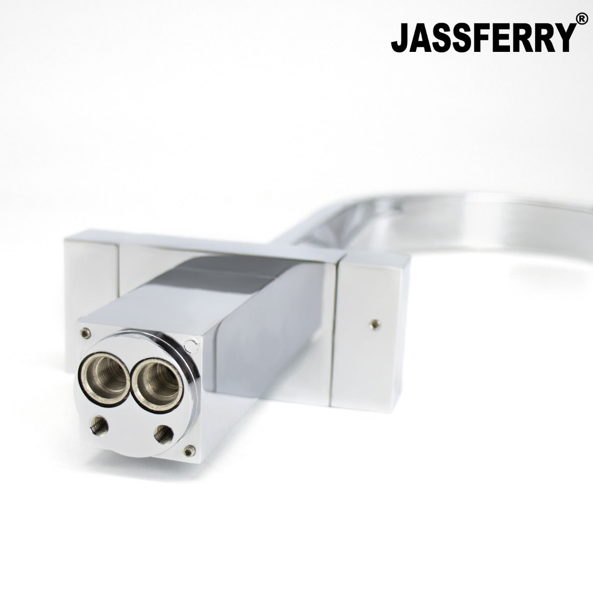 JassferryJASSFERRY Kitchen Sink Mixer Taps Dual Cuboid Design Lever Swivel Spout ChromeKitchen taps