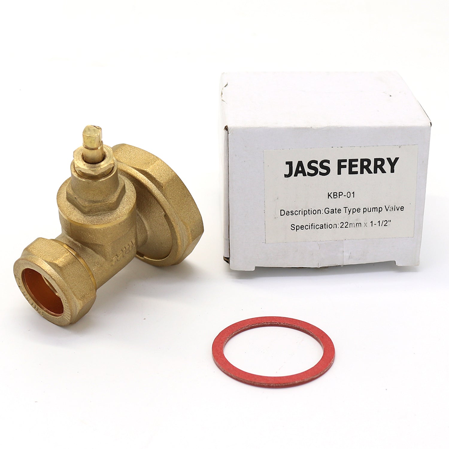 JASS FERRY Gate Type Pump Valve 1.1/2" Compatible with Hot Water Recirculation Pump