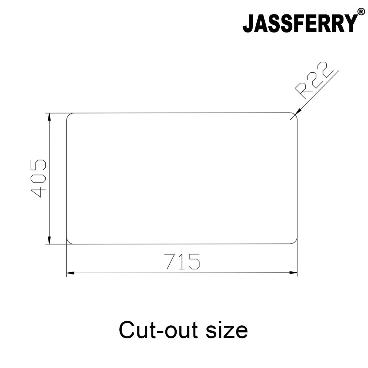 JassferryJASSFERRY Undermount Stainless Steel Kitchen Sink Double Square Bowl - 982Kitchen Sinks