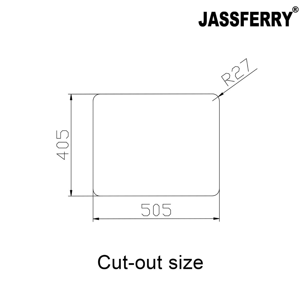 JassferryJASSFERRY Undermount Stainless Steel Kitchen Sink 1 Bowl Dish Drainer Rack - 799Kitchen Sinks