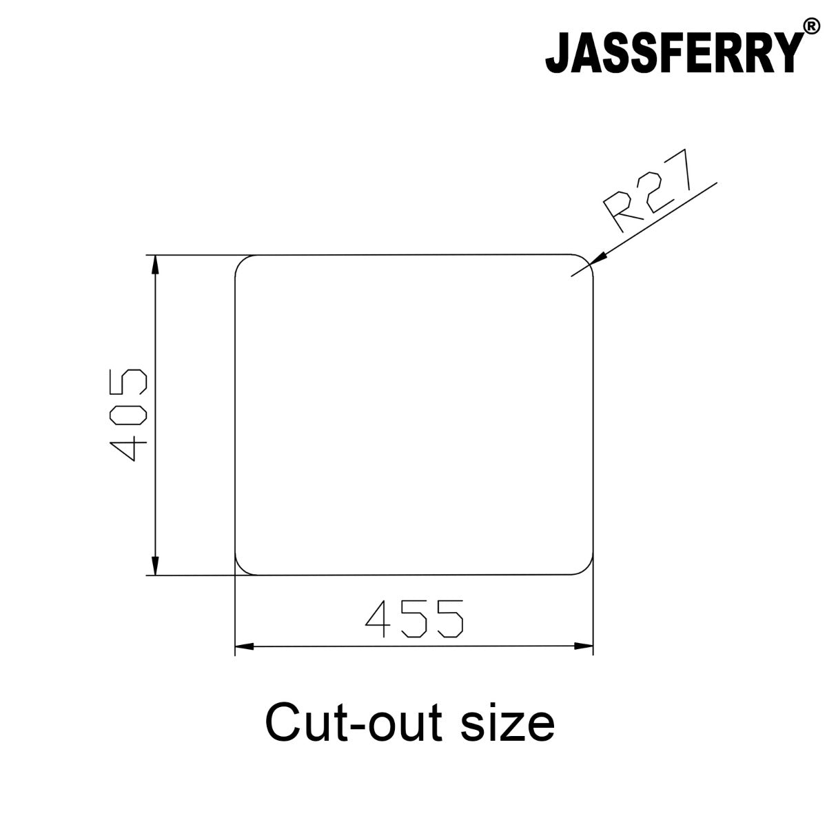 JassferryJASSFERRY Undermount Stainless Steel Kitchen Sink 1 Bowl Dish Drainer RackKitchen Sinks