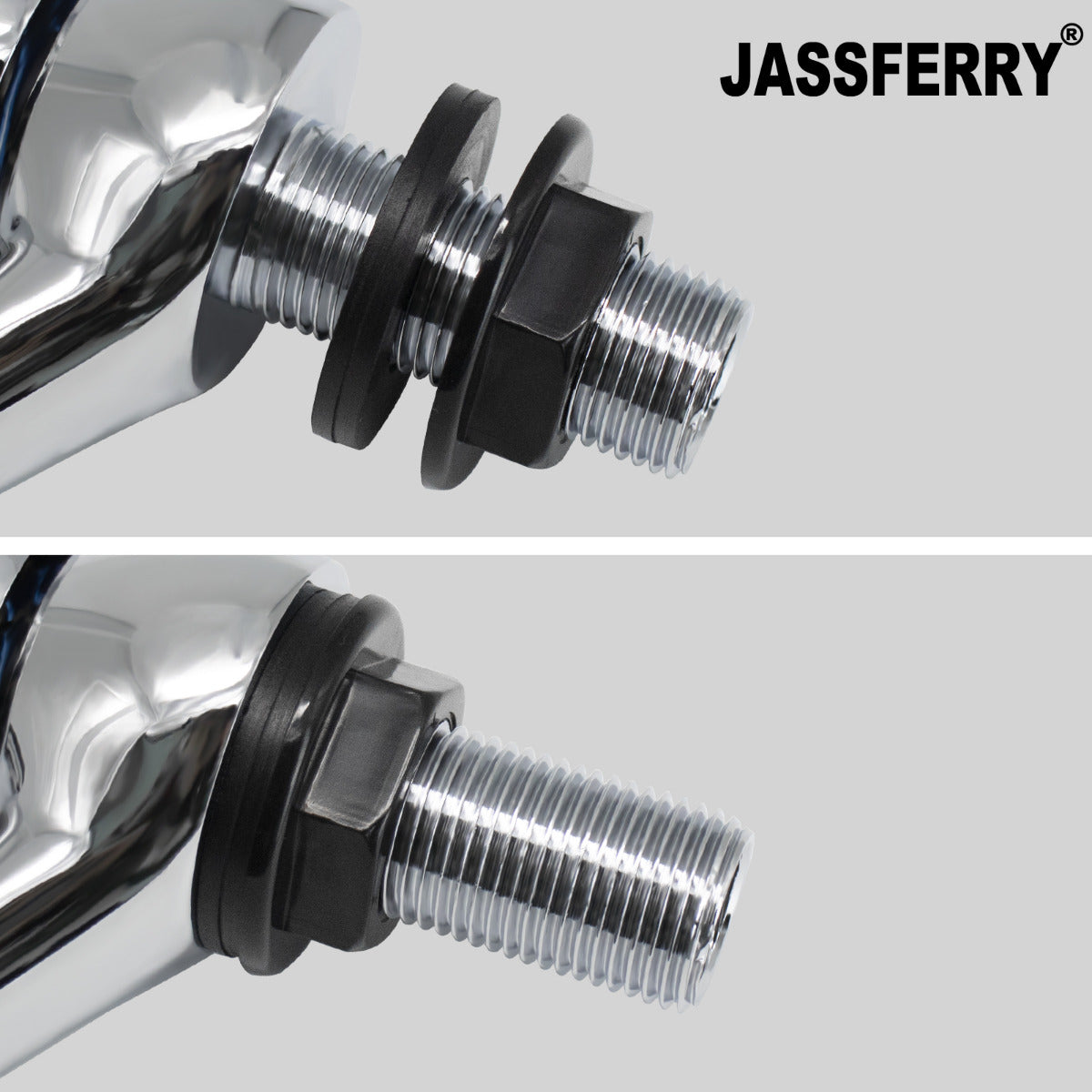 JassferryJASSFERRY New Pair of Basin Tap Hot and Cold Water Knob Handles 1/2" Bath FaucetBasin Taps