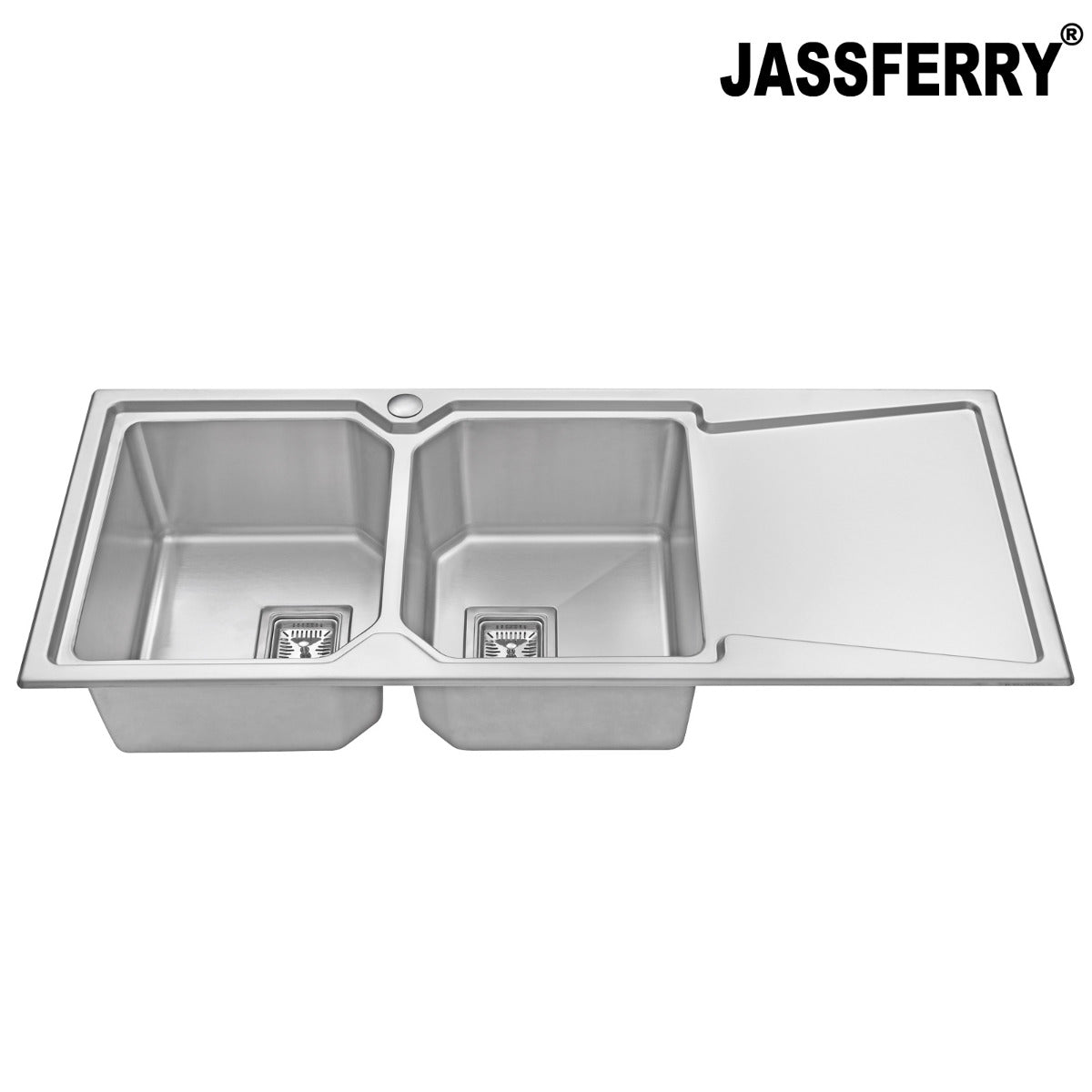 JassferryJASSFERRY Brilliant Stainless Steel Kitchen Sink Double Bowl Righthand DrainerKitchen Sinks