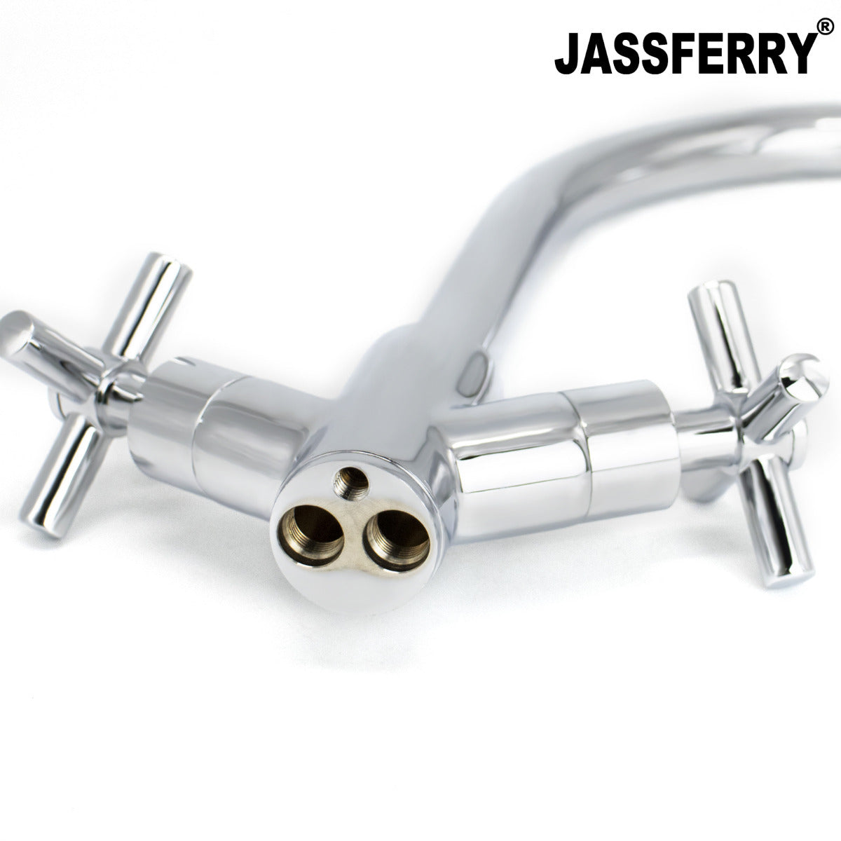 JassferryJASSFERRY Modern Kitchen Sink Basin Mixer Tap with Swivel Spout Cross HandleKitchen taps