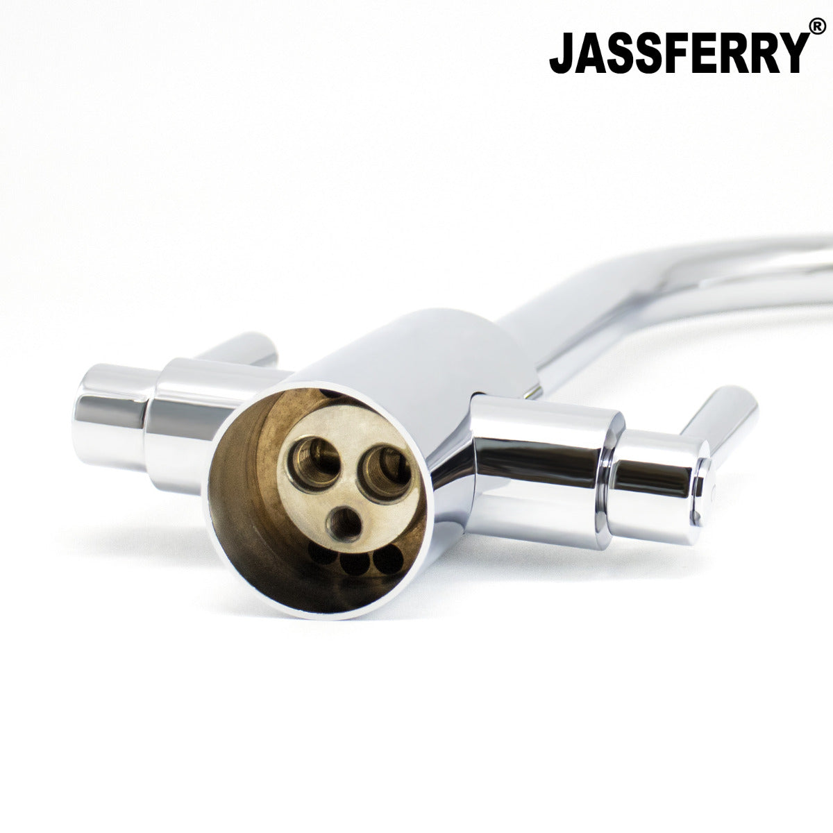 JassferryJASSFERRY New Modern Kitchen Sink Mixer Tap Two Handle Swivel Spout ChromeKitchen taps