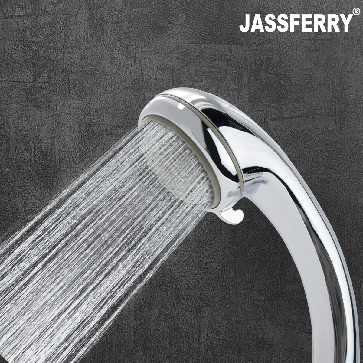 JassferryJASSFERRY New 5 Mode Bath Shower Head Set Massage Spray Hand Hodler ChromeShower Heads