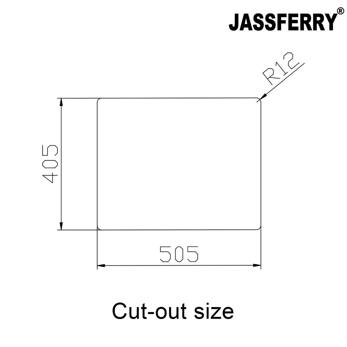 JassferryJASSFERRY Undermount Stainless Steel Kitchen Sink Handmade 1 Bowl - 785Kitchen Sinks