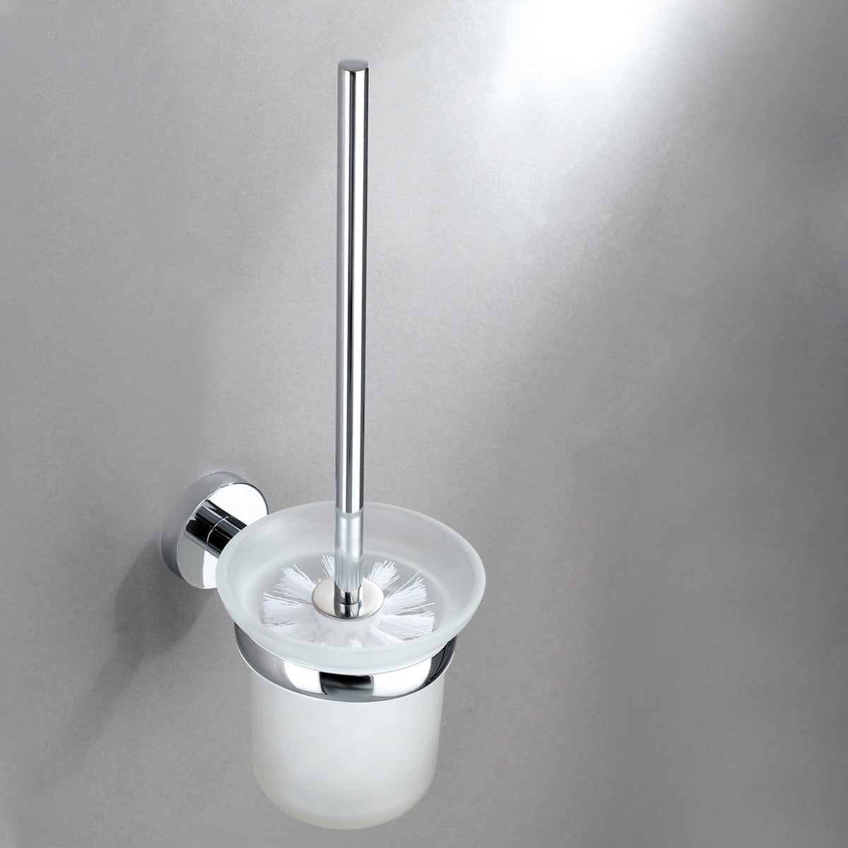 JassferryJASSFERRY Westminster Toilet Brush and Holder Wall Mounted Frosted Glass TumbleBathroom Accessories