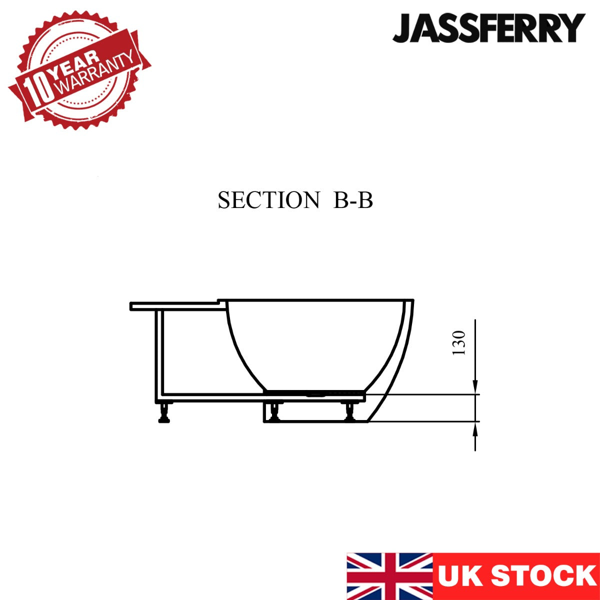 JassferryJASSFERRY 1510 mm Vintage Design Freestanding Bathtub Luxury Stand Alone Corner Baths SPABathtubs