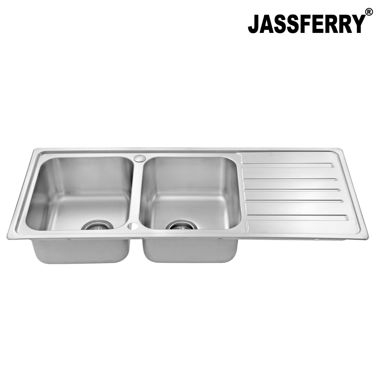 JassferryJASSFERRY Stainless Steel Kitchen Sink Inset Double Bowl Reversible DrainerKitchen Sinks