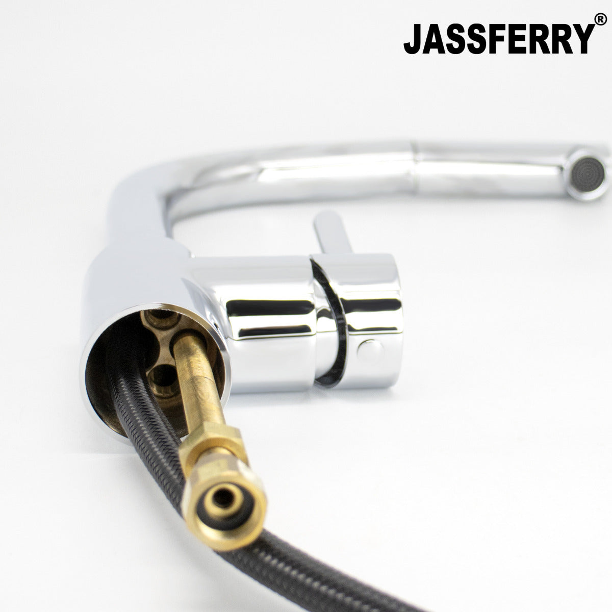 JassferryJASSFERRY Flexible Pull Out Down Hose Kitchen Mixer Tap Flexible Swivel SpoutKitchen taps