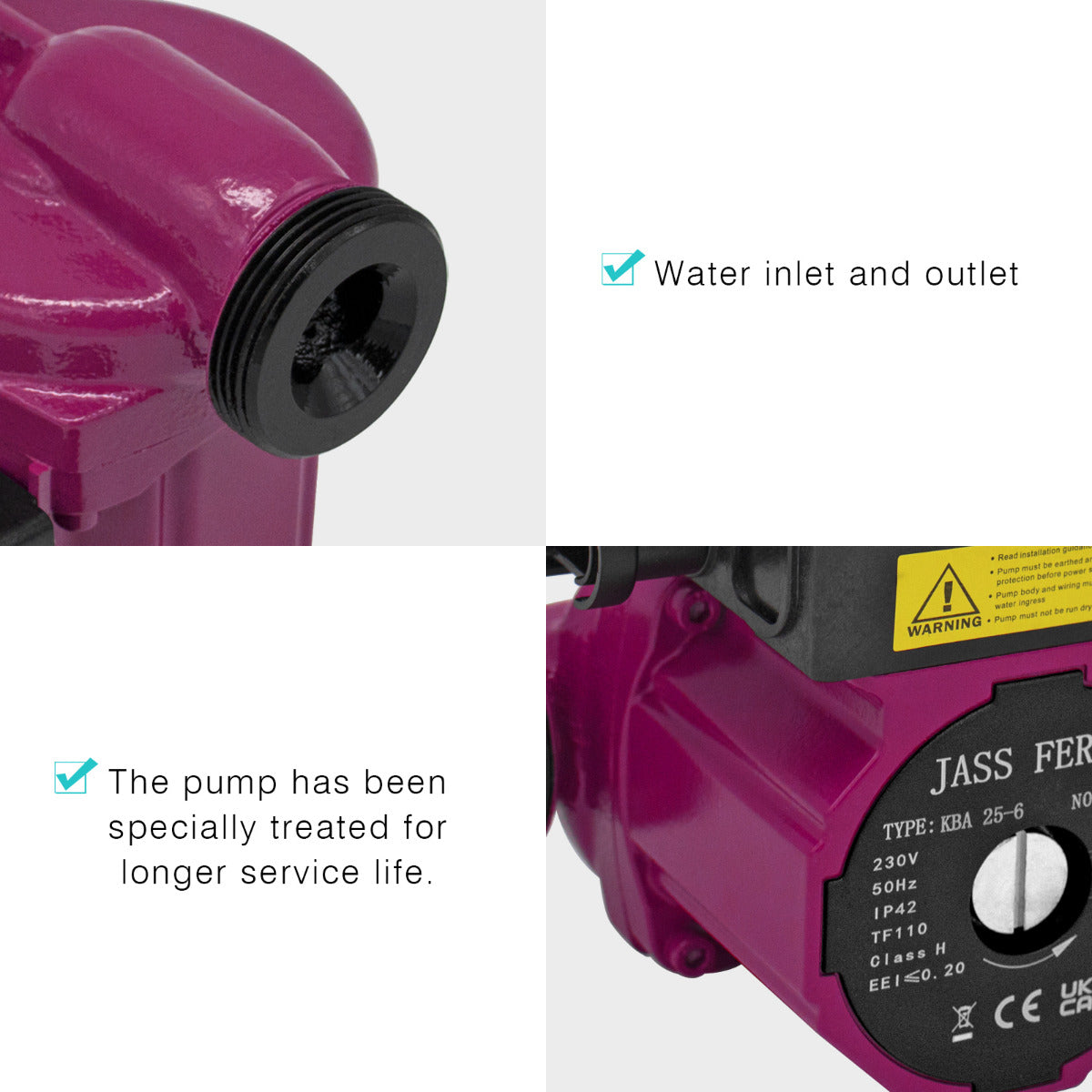 JassferryJASSFERRY A-Rated Central Heating Pump Energy Saving Circulation with Power MonitorHeating Pumps